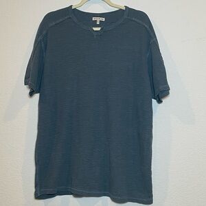 32 Bar Blues Blue 100% Cotton Textured Short Sleeve Shirt Size XXL